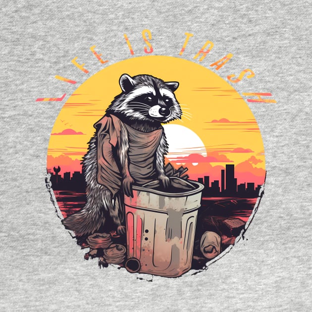 Trash panda, vintage by NemfisArt